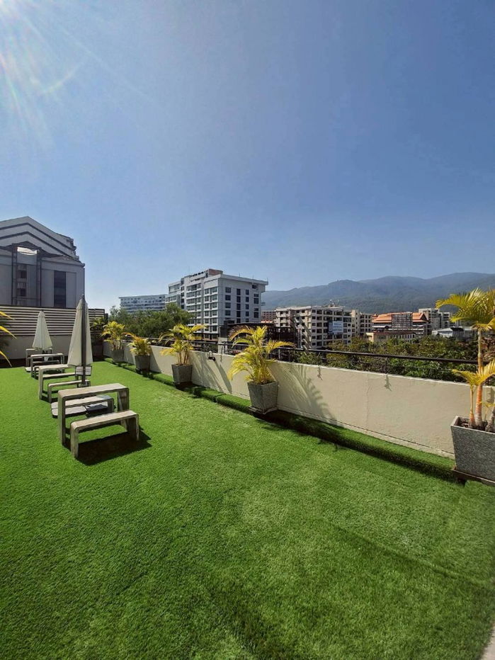 รูป ปล่อยเช่า Trio Condo ถนนห้วยแก้ว มีระเบียง เดินขึ้นไปสวน roof top  ได้สบาย ๆ จากห้อง - รูปที่ 12/18