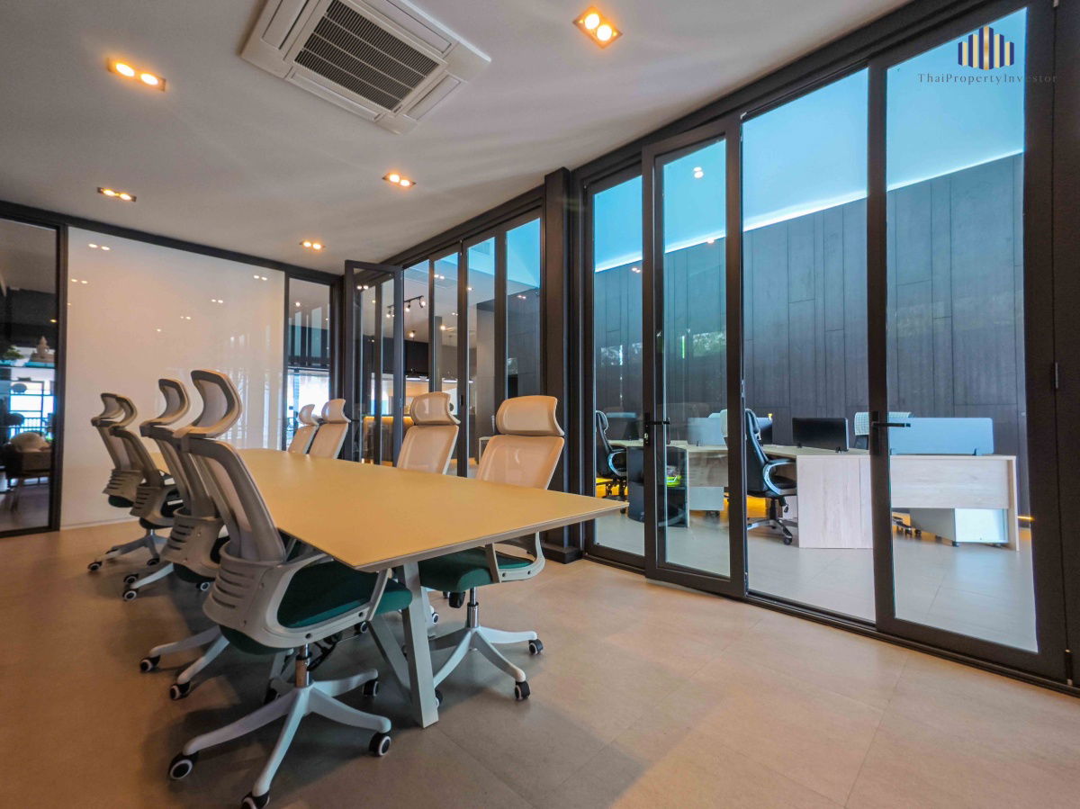 picture Newly built, luxurious, private home office with a focus on functionality and multiple parking spaces in the Don Mueang area! Land area: 167 sq wah,  - 10/18