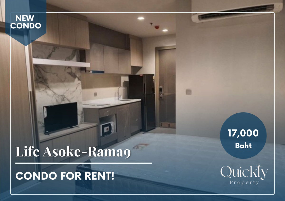 picture Life Asoke-Rama9 | Price 17,000 baht | Beautiful room, new room, fully furnished, ready to move in - 1/11