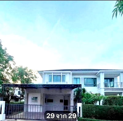 บ้านเดี่ยวให้เช่า : HR2773ให้เช่าบ้านเดี่ยว สุดหรู หมู่บ้านเพอร์เฟคมาสเตอร์พีช ราชพฤกษ์ ติดถนนราชพฤกษ์ ใกล้โรงเรียนเด่นหล้านานาชาติ(DBS)