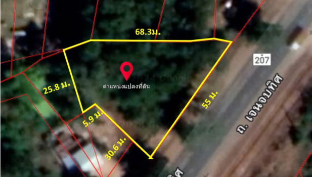 รูป ขาย ที่ดิน ติดถนนเจนจบทิศ กม.7-500 บ้านดอนทะบวง 1 ไร่ 1 งาน 50 ตรว ปากทางเข้าชุมชนบ้านดอนตะบวง ลดราคาลงอีก อยากขายแล้ว - รูปที่ 4/11