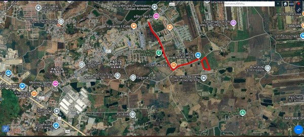 รูป ที่ดิน สร้างโกดัง สร้างบ้านจัดสรร สร้างบ้านเช่า เนื้อที่ 17 ไร่ ขายไร่ละ 7.5 แสน เมือง ลพบุรี - รูปที่ 4/8