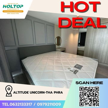 #Z2168💥300868🔥 Condo for rent: Altitude Unicorn-Tha Phra