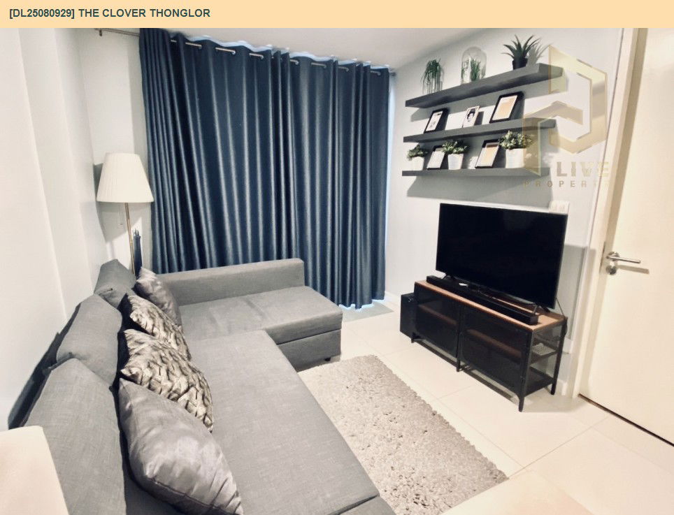 picture DL25080929 Condo for rent, The Clover Thonglor near BTS Thong Lo, ready to move in, call urgently 0656133286 LineID @655ebbvc - 6/12