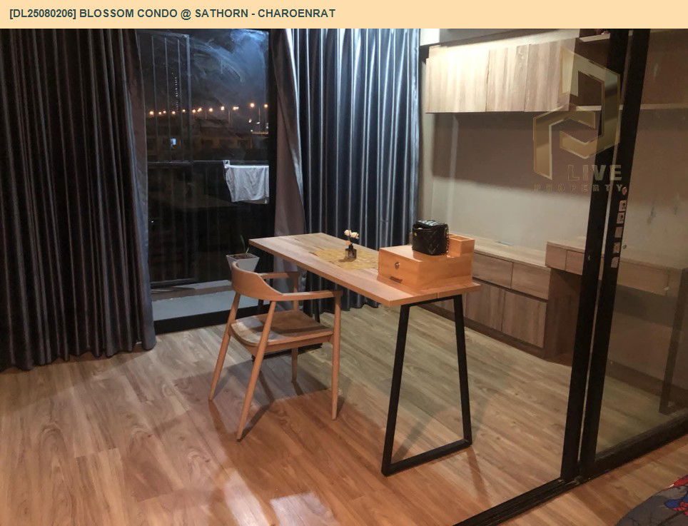 picture DL25080206 Condo for rent, Blossom Condo @ Sathorn - Charoenrat near BTS Surasak, ready to move in, call urgently 0656133286 LineID @655ebbvc - 3/10