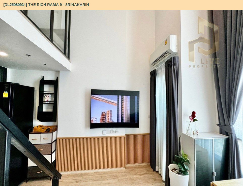 picture DL25080931 Condo for rent, The Rich Rama 9 - Srinakarin near AIRPORT RAIL LINK หัวหมาก, ready to move in, call urgently 0656133286 LineID @655ebbvc - 6/7