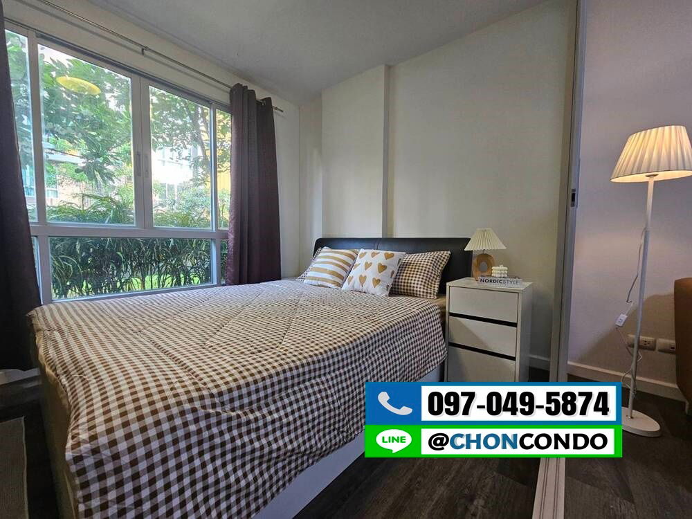 รูป DCondo ดีคอนโด ชั้น1 ตึกD  ------------วิวสระ------------Tel 097-049-5874 (Line: @choncondo มี@ด้วย) - รูปที่ 5/16