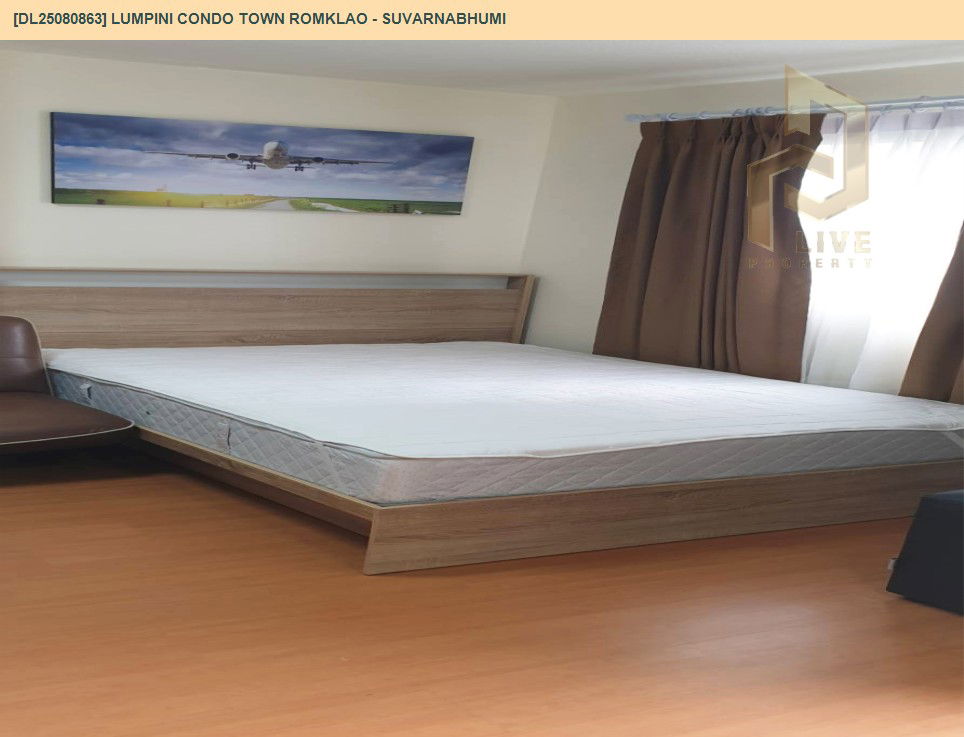 picture DL25080863 Condo for rent, Lumpini Condo Town Romklao - Suvarnabhumi near Airport Rail Link Lat Krabang, ready to move in, call urgently 0656133286 LineID @655ebbvc - 2/14