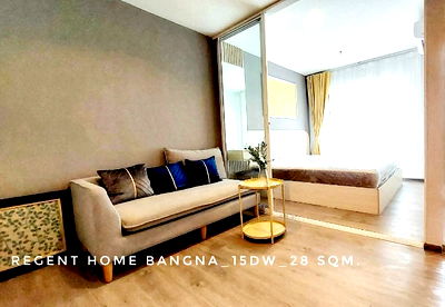 เช่าคอนโด ซอยอุดมสุข (สุขุมวิท 103) : For Rent-New room new project at Regent Home Bangna with pool and garden view near BTS Bangna only 5 mins walk