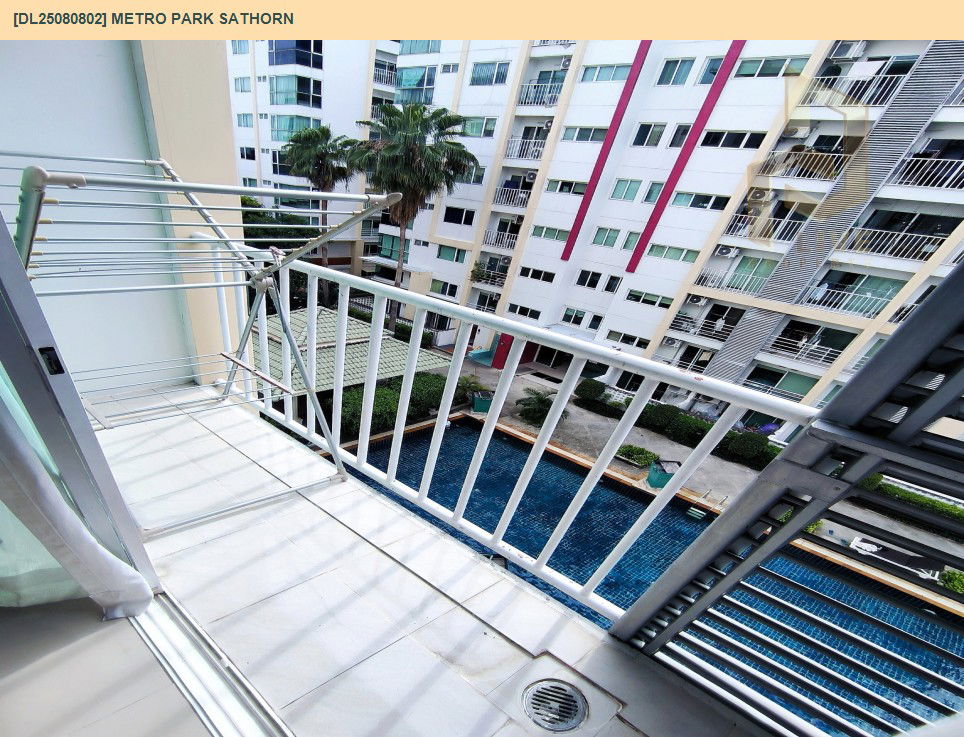 รูป DL25080802 ให้เช่าคอนโด เมโทร พาร์ค สาทร  (Metro Park Sathorn ) ใกล้ BTS วุฒากาศ พร้อมเข้าอยู่ โทรด่วน 0638692663 LineID @534wlwof - รูปที่ 13/16