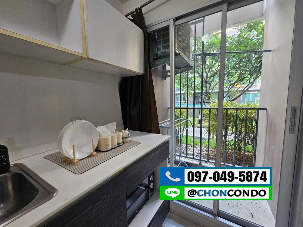 รูป DCondo ดีคอนโด ชั้น1 ตึกD  ------------วิวสระ------------Tel 097-049-5874 (Line: @choncondo มี@ด้วย) - รูปที่ 11/16