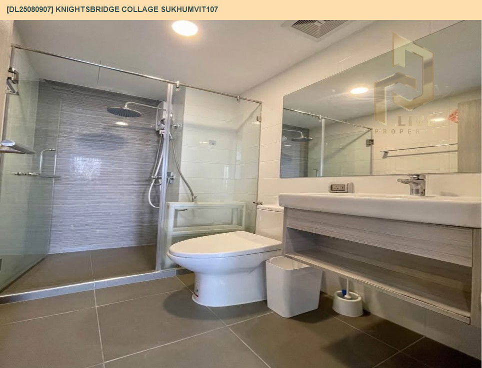 picture DL25080907 Condo for rent, KNIGHTSBRIDGE COLLAGE SUKHUMVIT107 near BTS Bearing, ready to move in, call urgently 0656133286 LineID @655ebbvc - 7/7