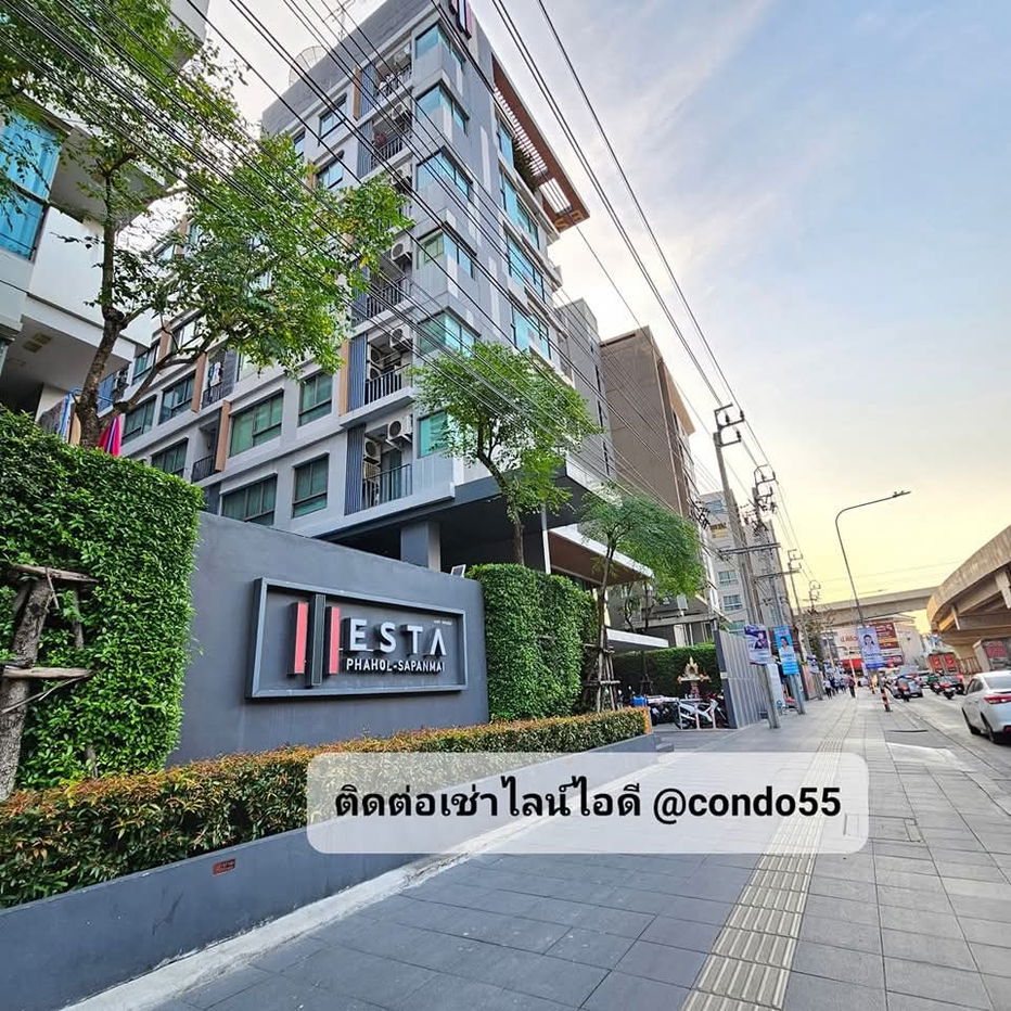 รูป เอสต้า​  ใกล้รถไฟฟ้าบีทีเอสสายหยุด​ ติดต่อเช่าฟ้า​ โทร​ 0658309884​ ไลน์ไอดี​ @condo55​ - รูปที่ 17/17