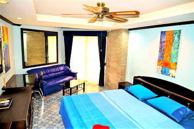 Condos for rent Jomtien Sai 1 : Studio Condominium @ Jomtien Beach Condo - Rimhad