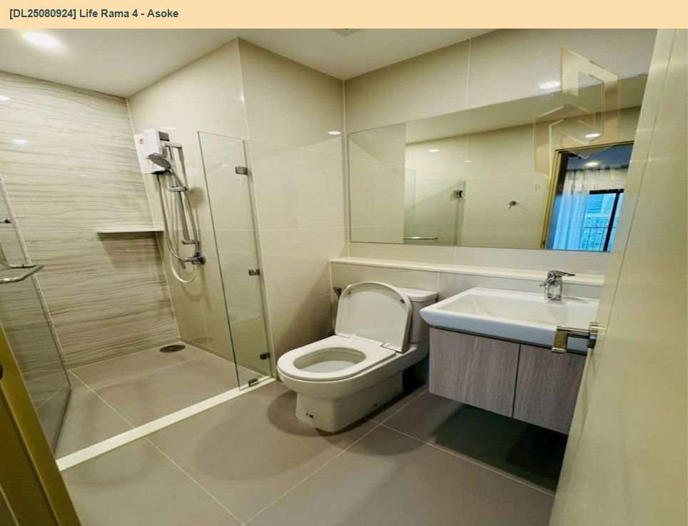 รูป DL25080924 ให้เช่าคอนโด ไลฟ์ พระราม 4 - อโศก (Life Rama 4 - Asoke) ใกล้ MRT ศูนย์การประชุมแห่งชาติสิริกิติ์ พร้อมเข้าอยู่ โทรด่วน 0638692663 LineID @534wlwof - รูปที่ 9/12