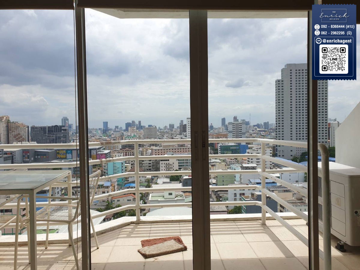 picture 💙City Living Ratchada for rent, beautiful view, wide balcony, MRT Huai Khwang💙 Call 092-8366444 Dao // Line id: @enrichagent - 8/16