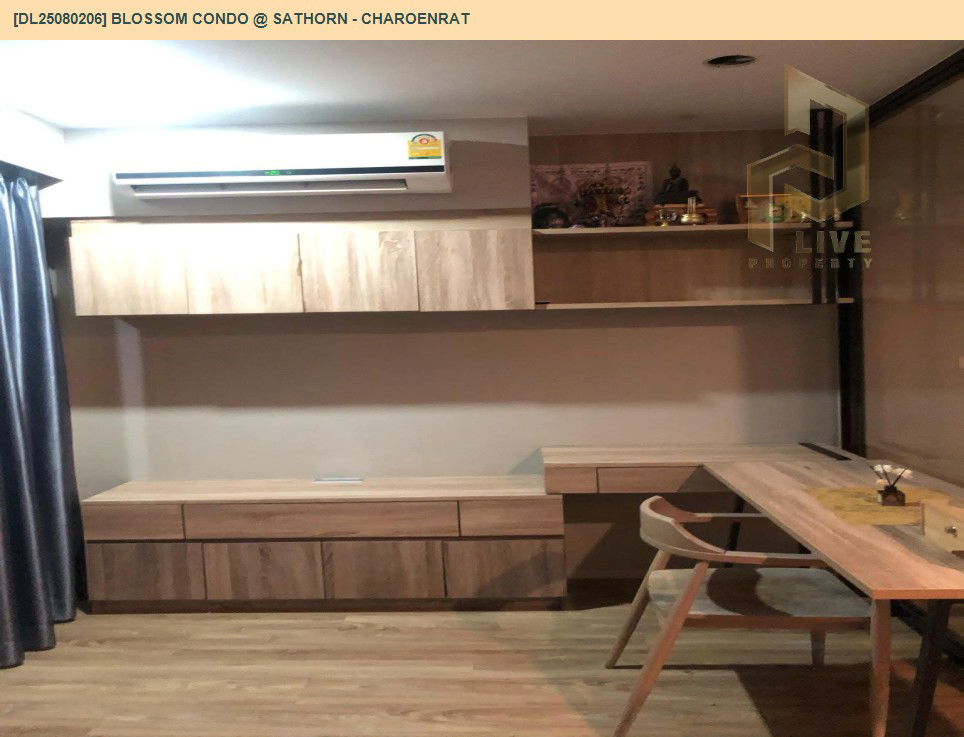 picture DL25080206 Condo for rent, Blossom Condo @ Sathorn - Charoenrat near BTS Surasak, ready to move in, call urgently 0656133286 LineID @655ebbvc - 2/10