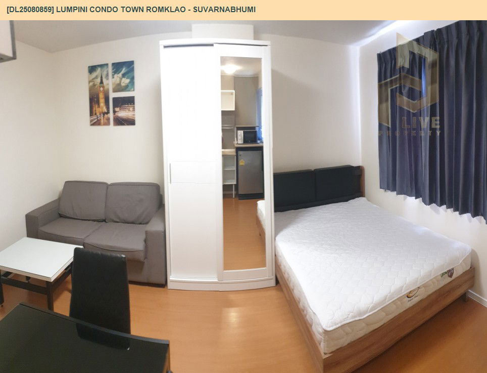 picture DL25080859 Condo for rent, Lumpini Condo Town Romklao - Suvarnabhumi near Airport Rail Link Lat Krabang, ready to move in, call urgently 0656133286 LineID @655ebbvc - 2/15