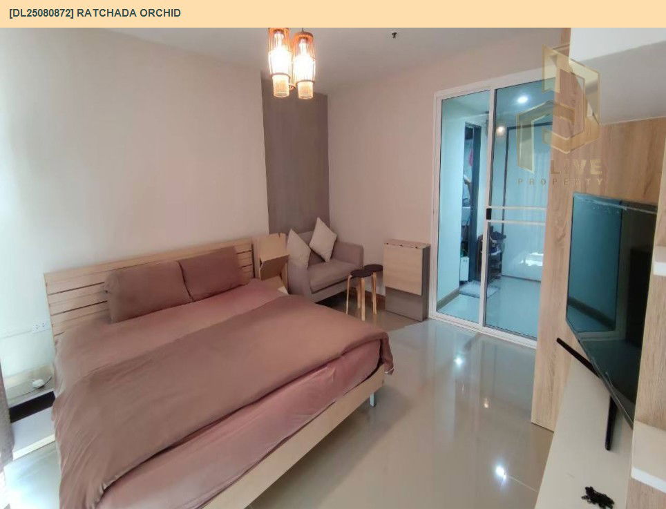 picture DL25080872 Condo for rent, Ratchada Orchid near MRT สุทธิสาร, ready to move in, call urgently 0656133286 LineID @655ebbvc - 2/6