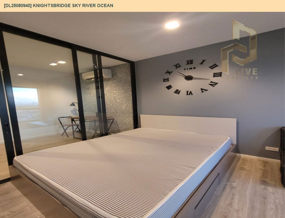 picture DL25080940 Condo for rent, KnightsBridge Sky River Ocean near BTS Pak Nam, ready to move in, call urgently 0656133286 LineID @655ebbvc - 3/10