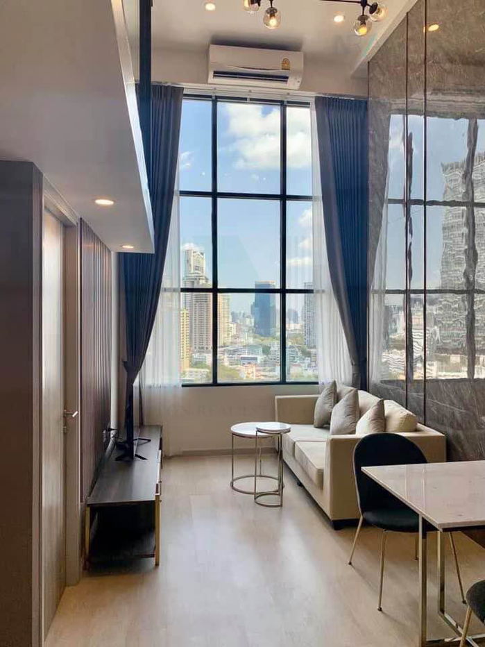 picture For Rent Condo KNIGHTSBRIDGE PRIME SATHORN Building 1, Floor 24,Duplex 2 bed room, Room size 44.00 sqm - 1/8