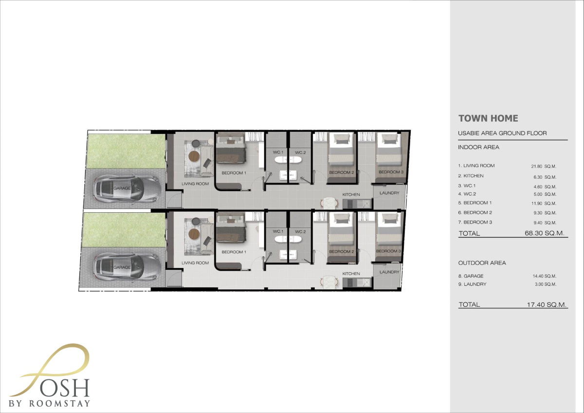 รูป โครงการบ้านใหม่ Sereno @ กะทู้ บ้านทาวเฮ้าส์ชั้นเดียวสไตล์โมเดิร์น - รูปที่ 9/10
