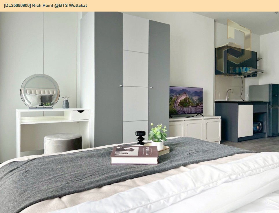 picture DL25080900 Condo for rent, Rich Point @BTS Wuttakat near BTS วุฒากาศ, ready to move in, call urgently 0656133286 LineID @655ebbvc - 9/9
