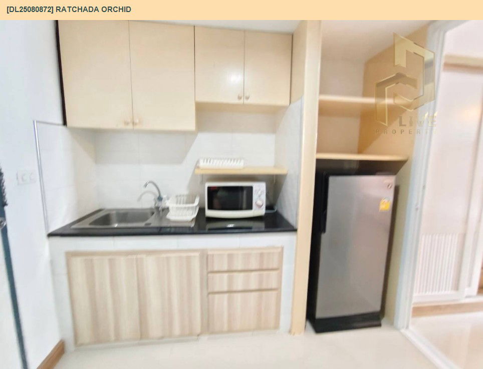 picture DL25080872 Condo for rent, Ratchada Orchid near MRT สุทธิสาร, ready to move in, call urgently 0656133286 LineID @655ebbvc - 5/6