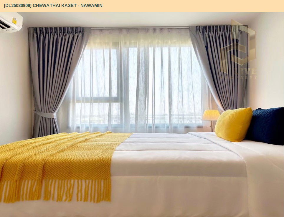picture DL25080909 Condo for rent, Chewathai Kaset - Nawamin near -, ready to move in, call urgently 0656133286 LineID @534wlwof - 5/9