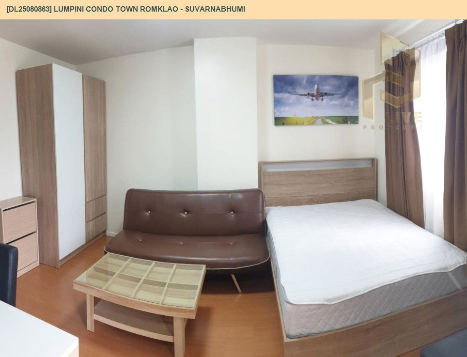 picture DL25080863 Condo for rent, Lumpini Condo Town Romklao - Suvarnabhumi near Airport Rail Link Lat Krabang, ready to move in, call urgently 0656133286 LineID @655ebbvc - 11/14