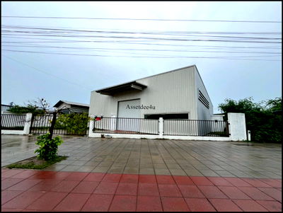 เช่าโรงงาน นิคมอัญธานี (เจมโมโปลิส) : AW566 ให้เช่าโกดัง ขนาด 240 ตร.ม. ที่ดิน 131 ตร.ว. ริมถนนพัฒนาการ เปิดหน้าร้านได้ คอนเทนเนอร์เข้าได้