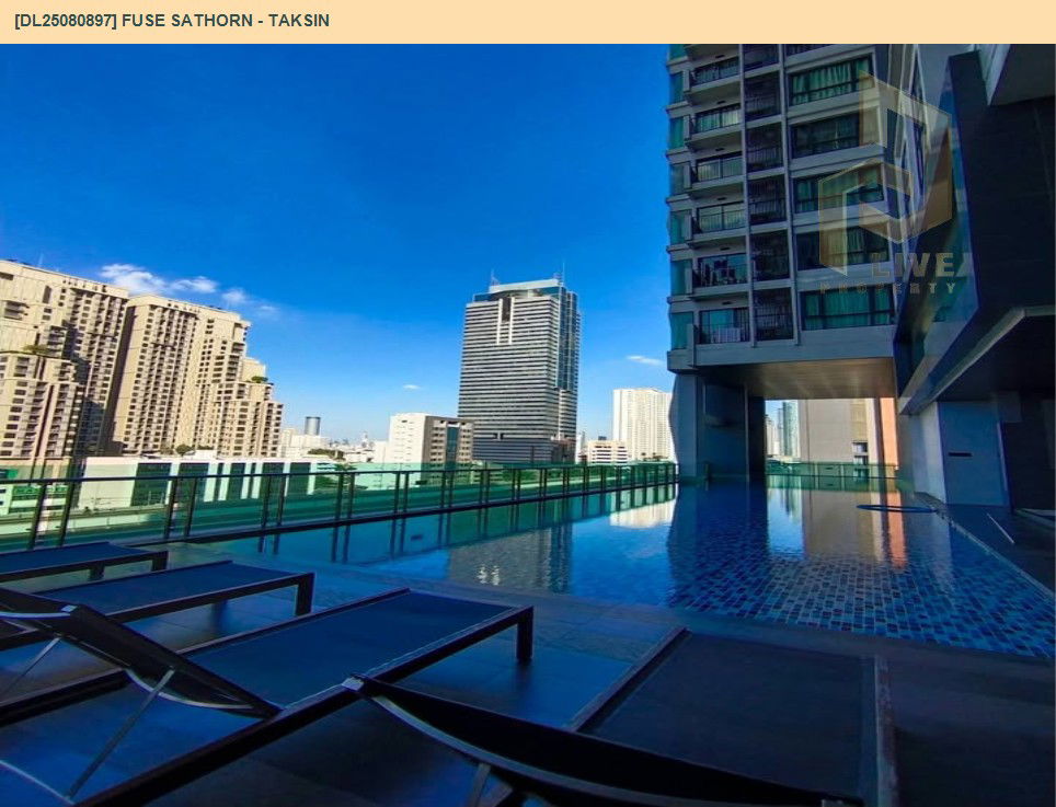 picture DL25080897 Condo for rent, Fuse Sathorn - Taksin near BTS Wongwian Yai, ready to move in, call urgently 0656133286 LineID @655ebbvc - 17/17