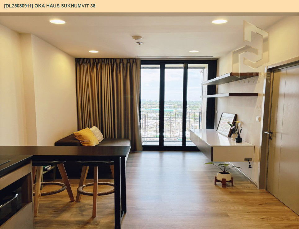 รูป DL25080911 ให้เช่าคอนโด โอกะ เฮาส์ สุขุมวิท 36 (OKA HAUS Sukhumvit 36) ใกล้ BTS ทองหล่อ พร้อมเข้าอยู่ โทรด่วน 0638692663 LineID @655ebbvc - รูปที่ 2/9