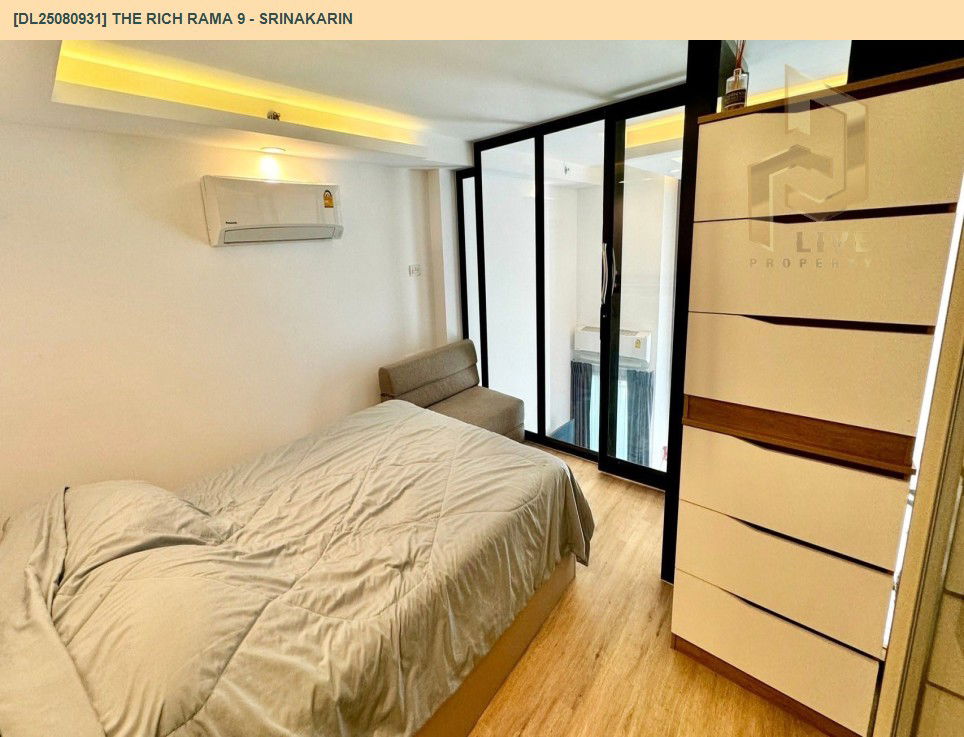 picture DL25080931 Condo for rent, The Rich Rama 9 - Srinakarin near AIRPORT RAIL LINK หัวหมาก, ready to move in, call urgently 0656133286 LineID @655ebbvc - 3/7