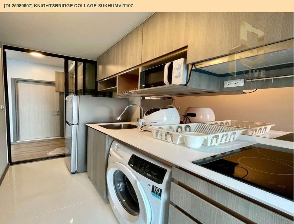 picture DL25080907 Condo for rent, KNIGHTSBRIDGE COLLAGE SUKHUMVIT107 near BTS Bearing, ready to move in, call urgently 0656133286 LineID @655ebbvc - 6/7