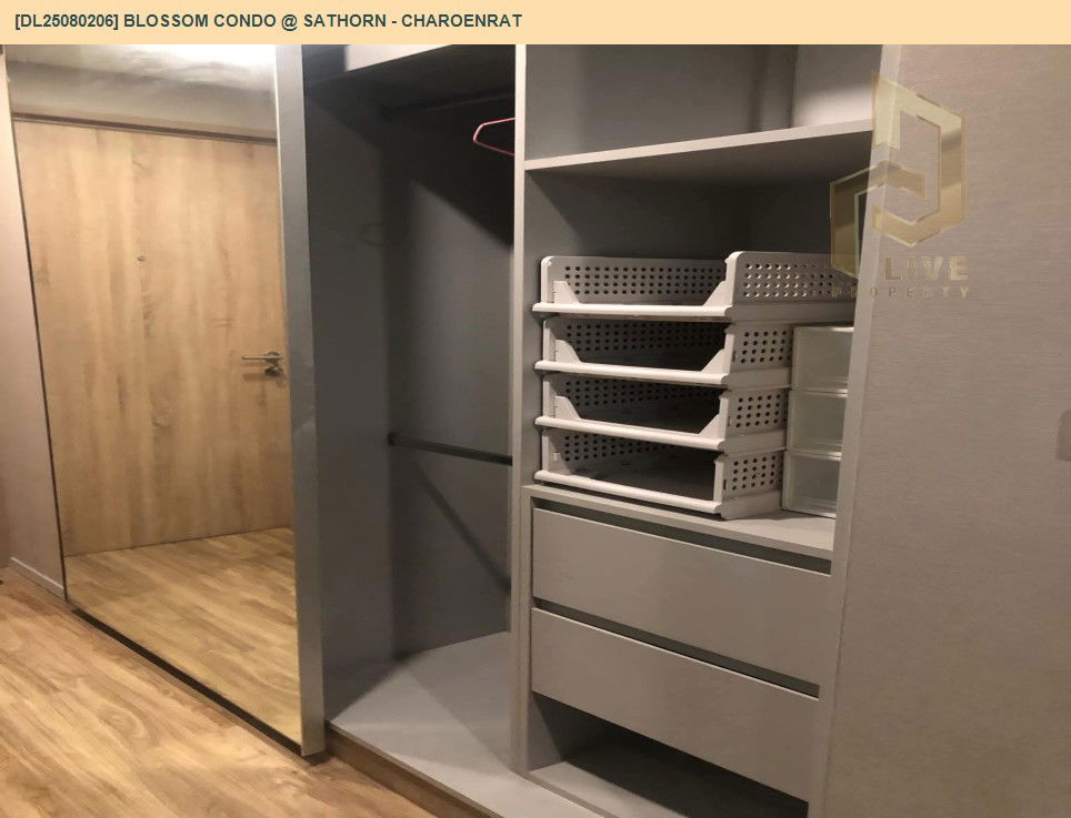 picture DL25080206 Condo for rent, Blossom Condo @ Sathorn - Charoenrat near BTS Surasak, ready to move in, call urgently 0656133286 LineID @655ebbvc - 8/10