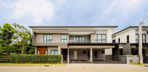 LD1-187 House for Rent The City Bangna Single Detached House Size 86 sq.w. Beautiful, luxurious built-in decorations, move-in ready @rdsluxury