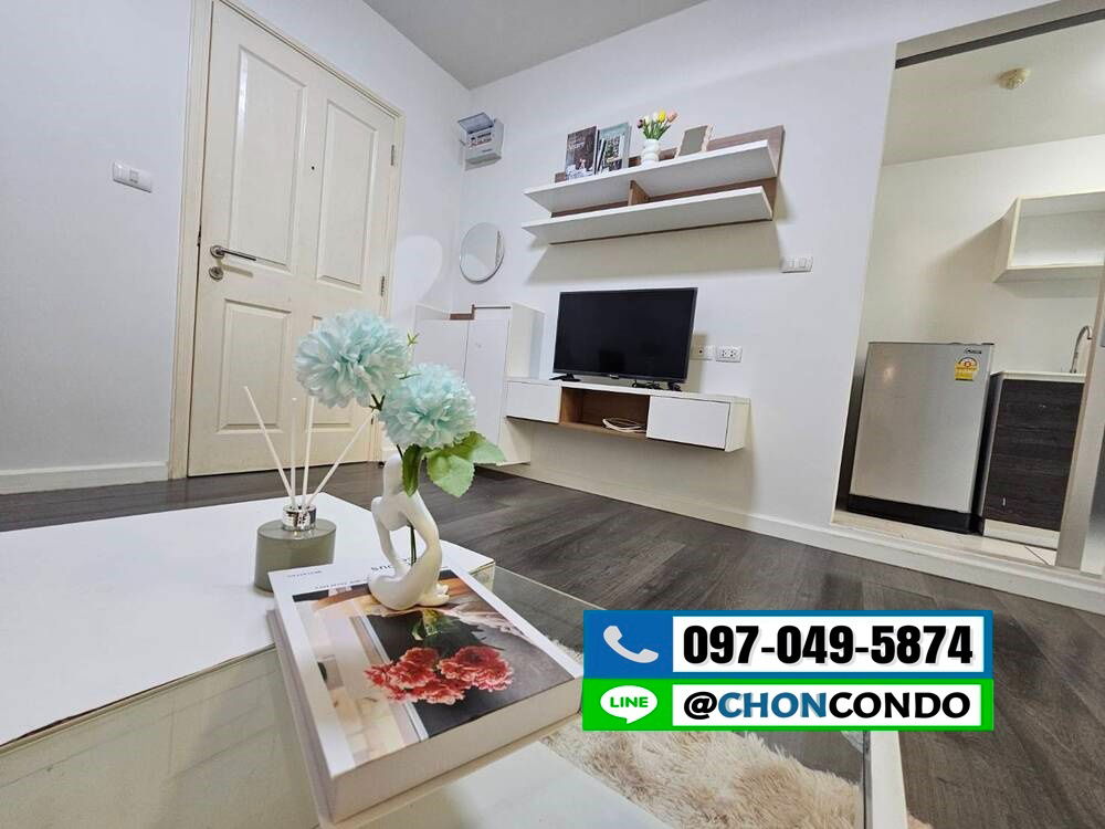 รูป DCondo ดีคอนโด ชั้น1 ตึกD  ------------วิวสระ------------Tel 097-049-5874 (Line: @choncondo มี@ด้วย) - รูปที่ 8/16