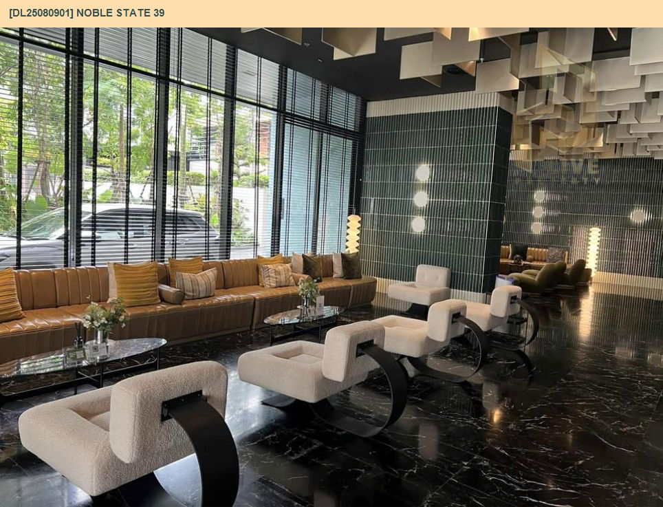 picture DL25080901 Condo for rent, NOBLE STATE 39 near BTS Phrom Phong, ready to move in, call urgently 0656133286 LineID @534wlwof - 22/23