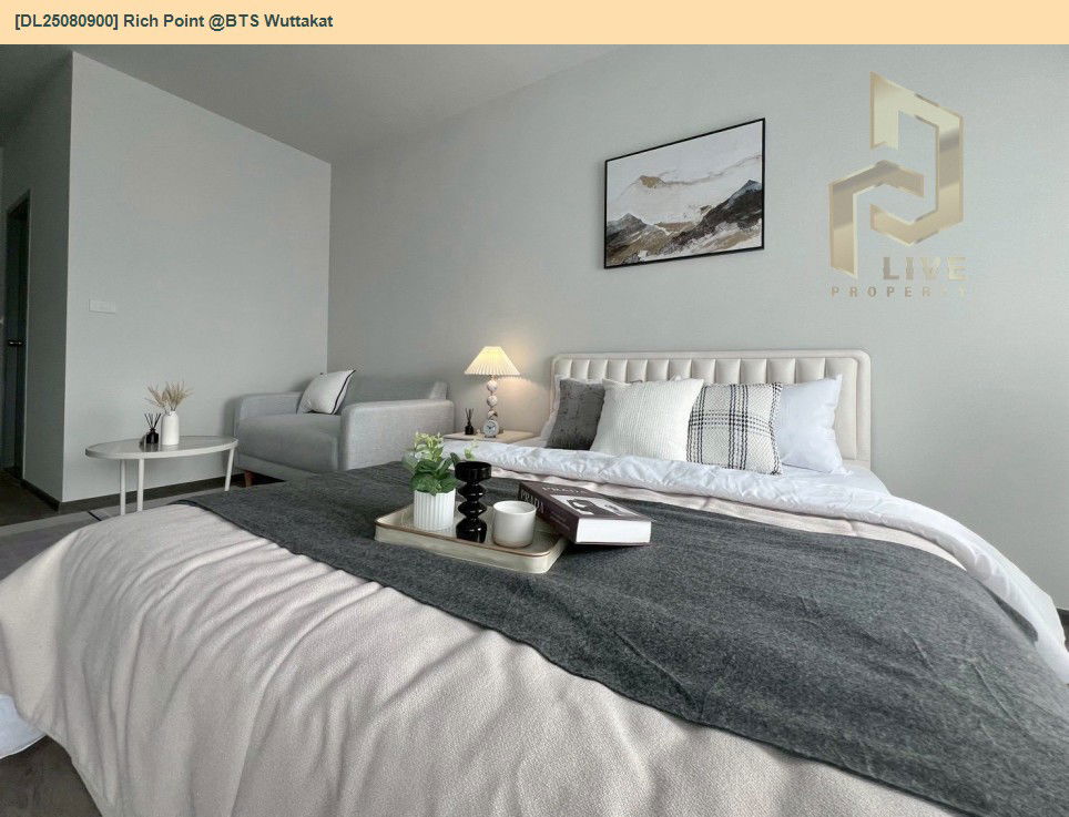 picture DL25080900 Condo for rent, Rich Point @BTS Wuttakat near BTS วุฒากาศ, ready to move in, call urgently 0656133286 LineID @655ebbvc - 3/9