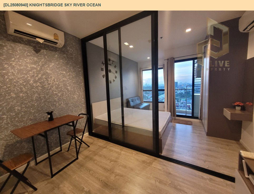 picture DL25080940 Condo for rent, KnightsBridge Sky River Ocean near BTS Pak Nam, ready to move in, call urgently 0656133286 LineID @655ebbvc - 7/10