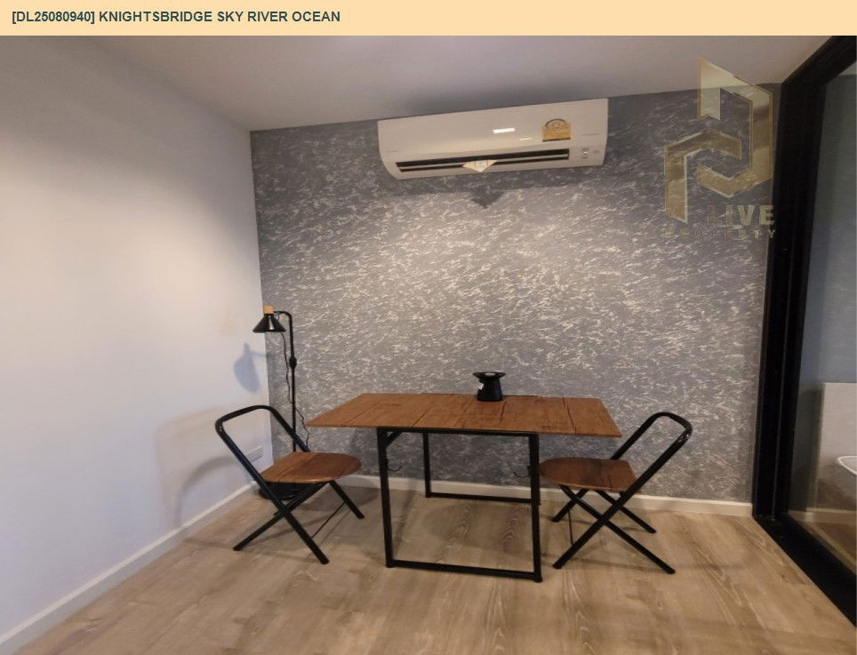 picture DL25080940 Condo for rent, KnightsBridge Sky River Ocean near BTS Pak Nam, ready to move in, call urgently 0656133286 LineID @655ebbvc - 5/10