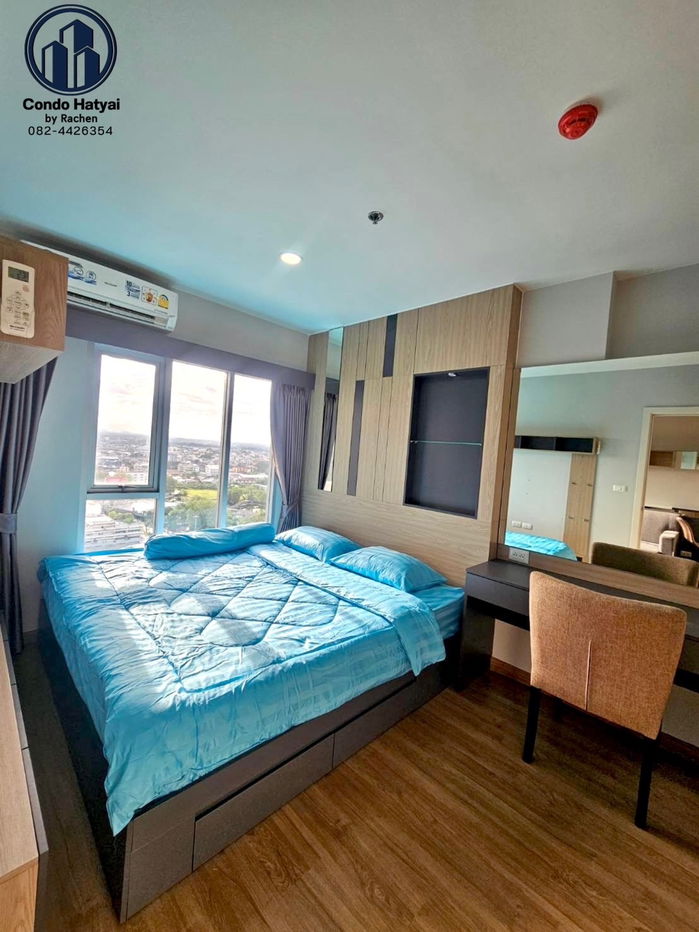 picture Condo Plus for rent, 30 meters, 1 bedroom, 1 bathroom, swimming pool view, 20th floor, room size 30 square meters, ready to move in. - 1/19