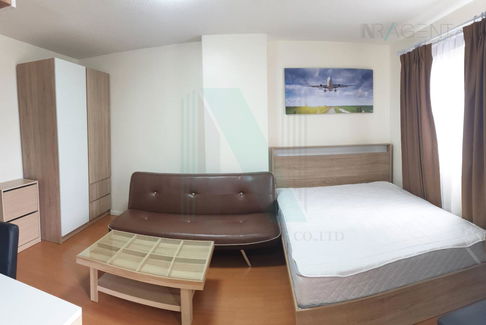 For Rent Condo LUMPINI CONDOTOWN ROMKLAO-SUVARNABHUMI Building B2, Floor 3,Studio, Room size 22.00 sqm