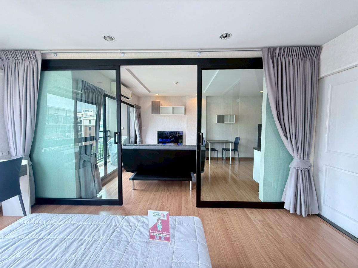 picture 1bed Milan, cheap price only 9,000 baht, fully furnished, has a washing machine, very good value/has a real room to see - 3/22