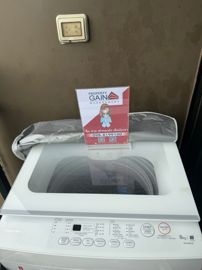 picture 1bed Milan, cheap price only 9,000 baht, fully furnished, has a washing machine, very good value/has a real room to see - 18/22
