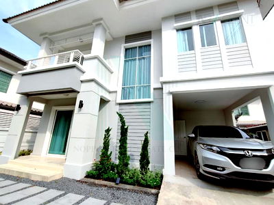 บ้านเดี่ยวให้เช่า : ให้เช่าบ้านเดี่ยว 2 ชั้น พฤกษาวิลเลจ เดอะซีซั่น ร่มเกล้า - ลาดกระบัง 3 ห้องนอน 2 ห้องน้ำ