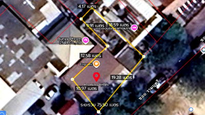 Shophouses for sale Thonburi Vocational College : Opportunities for investment in old city, Sanam Luang, Real title deed, rare, only 29.9 million
