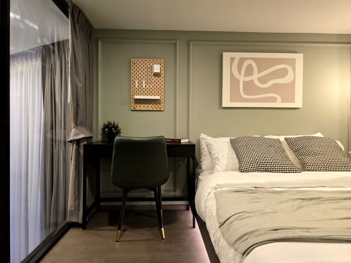 picture Park Origin Chula - Samyan 【𝐑𝐄𝐍𝐓】🔥2 bedrooms, beautifully decorated, convenient to travel, near MRT Samyan.🔥Contact Line ID: @hacondo - 3/12