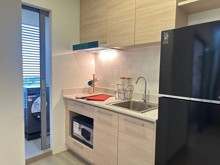 รูป ห้องใหม่เพิ่งแต่งเสร็จ : Casalunar Mesto : 1 bed 32 ตรม ชั้น 25 วิวทะเล เฟอร์ครบ พร้อมเข้าอยู่ - รูปที่ 9/14